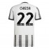 Camiseta de Fútbol Juventus Chiesa 22 Casa 2022-2023 Manga Corta