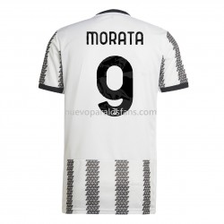 Camiseta de Fútbol Juventus Morata 9 Casa 2022-2023 Manga Corta