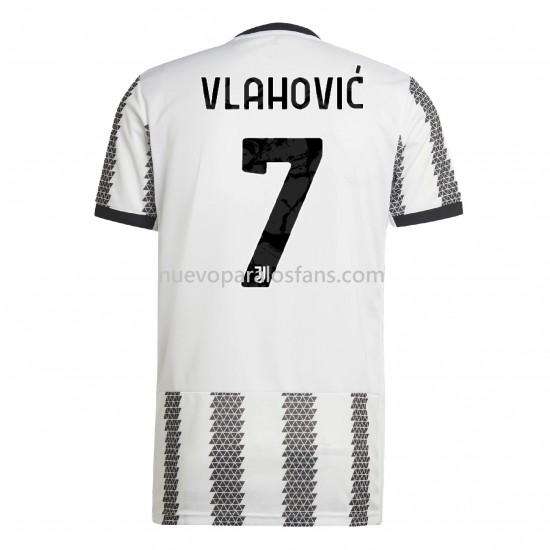Camiseta de Fútbol Juventus Vlahovic 7 Casa 2022-2023 Manga Corta