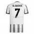 Camiseta de Fútbol Juventus Vlahovic 7 Casa 2022-2023 Manga Corta