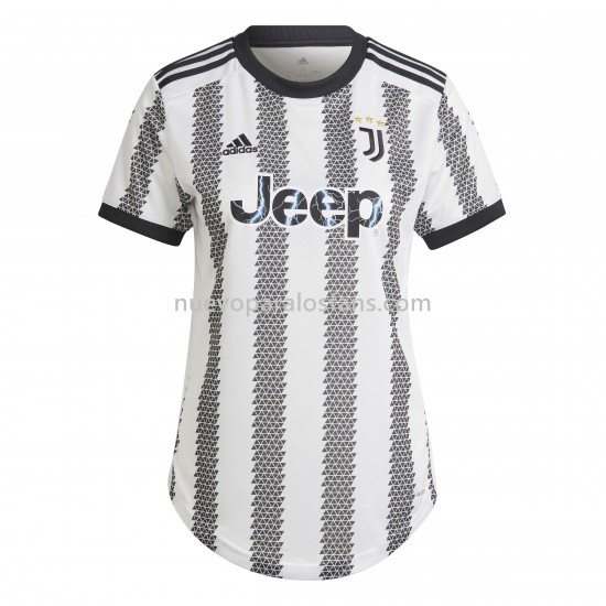 Camiseta de Fútbol Juventus Mujer Casa 2022-2023 Manga Corta