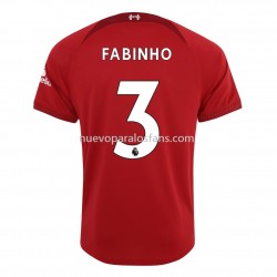 Camiseta de Fútbol Liverpool Fabinho 3 Casa 2022-2023 Manga Corta