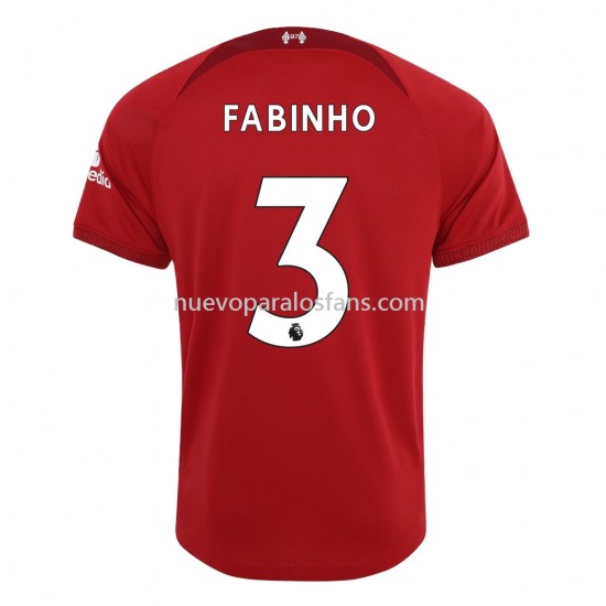 Camiseta de Fútbol Liverpool Fabinho 3 Casa 2022-2023 Manga Corta