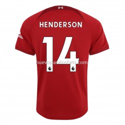 Camiseta de Fútbol Liverpool Henderson 14 Casa 2022-2023 Manga Corta