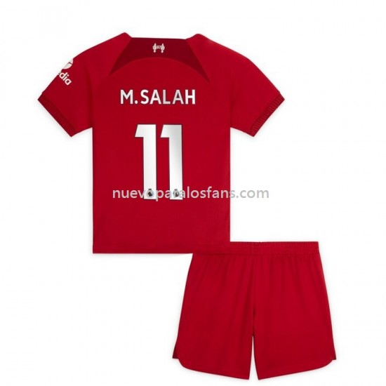 Camiseta de Fútbol Liverpool M.Salah 11 Niño Casa 2022-2023 Manga Corta