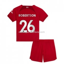 Camiseta de Fútbol Liverpool Robertson 26 Niño Casa 2022-2023 Manga Corta