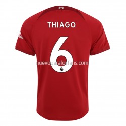 Camiseta de Fútbol Liverpool Thiago 6 Casa 2022-2023 Manga Corta