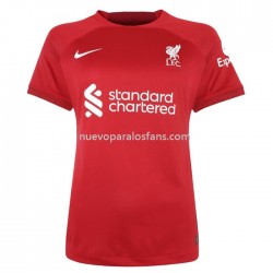 Camiseta de Fútbol Liverpool Mujer Casa 2022-2023 Manga Corta