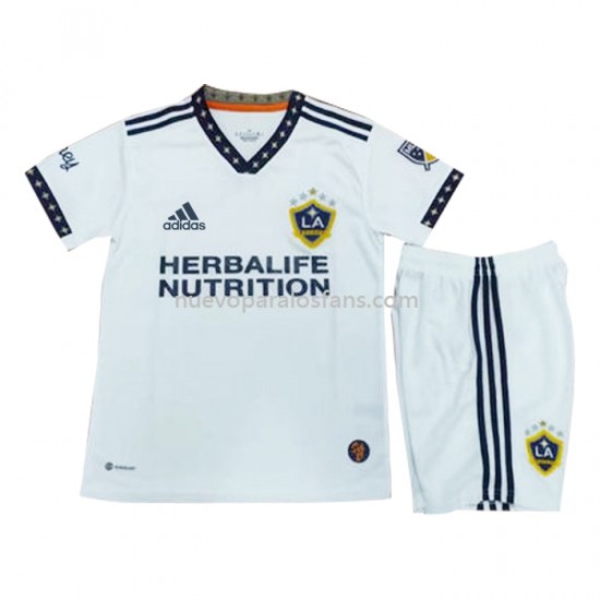 Camiseta de Fútbol Los Angeles Galaxy Niño Casa 2022-2023 Manga Corta