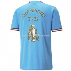 Camiseta de Fútbol Manchester City Champion Casa 2022-2023 Manga Corta