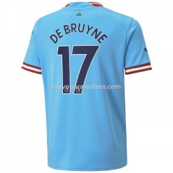 Camiseta de Fútbol Manchester City De Bruyne 17 Casa 2022-2023 Manga Corta