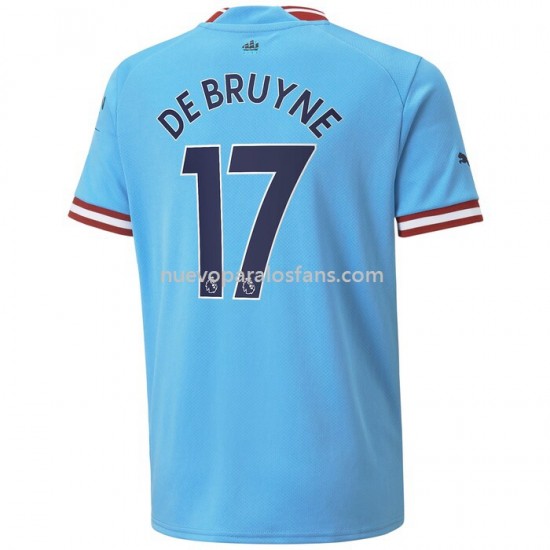 Camiseta de Fútbol Manchester City De Bruyne 17 Casa 2022-2023 Manga Corta