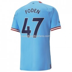 Camiseta de Fútbol Manchester City Foden 47 Casa 2022-2023 Manga Corta