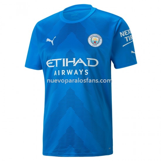 Camiseta de Fútbol Manchester City Portero Exterior 2022-2023 Manga Corta
