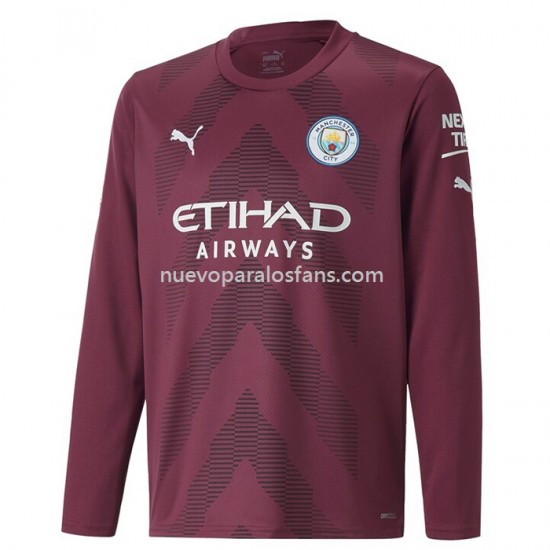 Camiseta de Fútbol Manchester City Portero Casa 2022-2023 Manga Larga