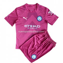 Camiseta de Fútbol Manchester City Portero Niño Casa 2022-2023 Manga Corta