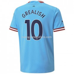 Camiseta de Fútbol Manchester City Grealish 10 Casa 2022-2023 Manga Corta