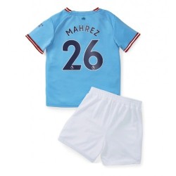 Camiseta de Fútbol Manchester City Mahrez 26 Niño Casa 2022-2023 Manga Corta
