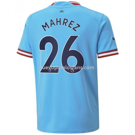 Camiseta de Fútbol Manchester City Mahrez 26 Casa 2022-2023 Manga Corta