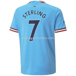 Camiseta de Fútbol Manchester City Sterling 7 Casa 2022-2023 Manga Corta