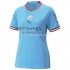 Camiseta de Fútbol Manchester City Mujer Casa 2022-2023 Manga Corta