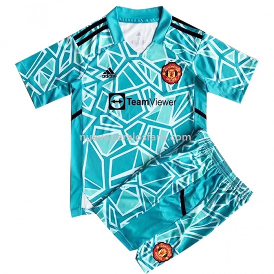 Camiseta de Fútbol Manchester United Portero Niño Tercera 2022-2023 Manga Corta
