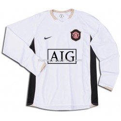 Camiseta de Fútbol Manchester United Exterior 2006-2007 Manga Corta