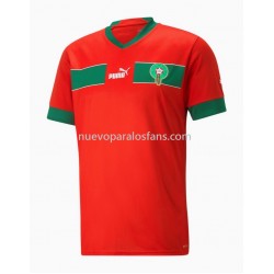 Camiseta de Fútbol Marruecos Casa Copa Mundial 2022 Manga Corta