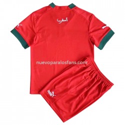 Camiseta de Fútbol Marruecos Niño Casa Copa Mundial 2022 Manga Corta
