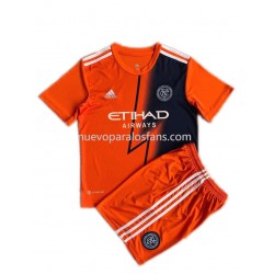 Camiseta de Fútbol New York City Niño Exterior 2022-2023 Manga Corta