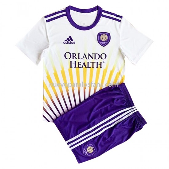 Camiseta de Fútbol Orlando City Niño Exterior 2022-2023 Manga Corta