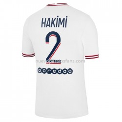 Camiseta de Fútbol Paris Saint-Germain Hakimi 2 Cuarto 2021-2022 Manga Corta