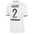 Camiseta de Fútbol Paris Saint-Germain Hakimi 2 Cuarto 2021-2022 Manga Corta
