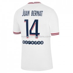 Camiseta de Fútbol Paris Saint-Germain Juan Bernat 14 Cuarto 2021-2022 Manga Corta