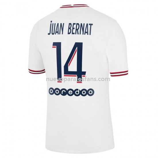 Camiseta de Fútbol Paris Saint-Germain Juan Bernat 14 Cuarto 2021-2022 Manga Corta