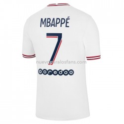 Camiseta de Fútbol Paris Saint-Germain Kylian Mbappé 7 Cuarto 2021-2022 Manga Corta