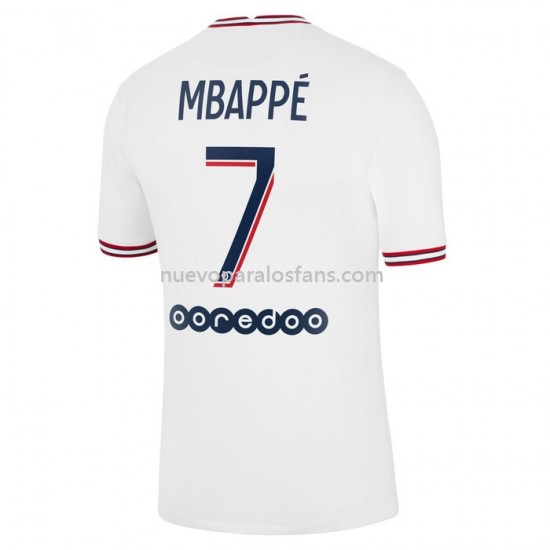 Camiseta de Fútbol Paris Saint-Germain Kylian Mbappé 7 Cuarto 2021-2022 Manga Corta