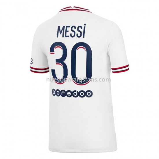 Camiseta de Fútbol Paris Saint-Germain Lionel Messi 30 Cuarto 2021-2022 Manga Corta