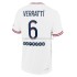 Camiseta de Fútbol Paris Saint-Germain Marco Verratti 6 Cuarto 2021-2022 Manga Corta