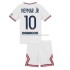 Camiseta de Fútbol Paris Saint-Germain Neymar Jr 10 Niño Cuarto 2021-2022 Krátký Rukáv