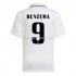 Camiseta de Fútbol Real Madrid Benzema 9 Casa 2022-2023 Manga Corta