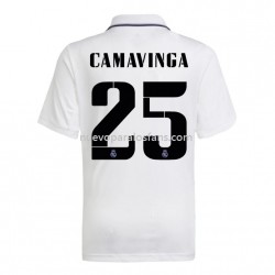 Camiseta de Fútbol Real Madrid Camavinga 25 Casa 2022-2023 Manga Corta