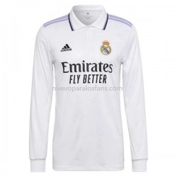 Camiseta de Fútbol Real Madrid Casa 2022-2023 Manga Larga