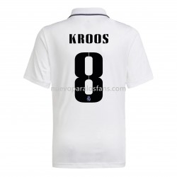Camiseta de Fútbol Real Madrid Kroos 8 Casa 2022-2023 Manga Corta