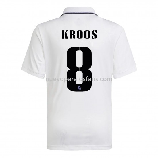 Camiseta de Fútbol Real Madrid Kroos 8 Casa 2022-2023 Manga Corta