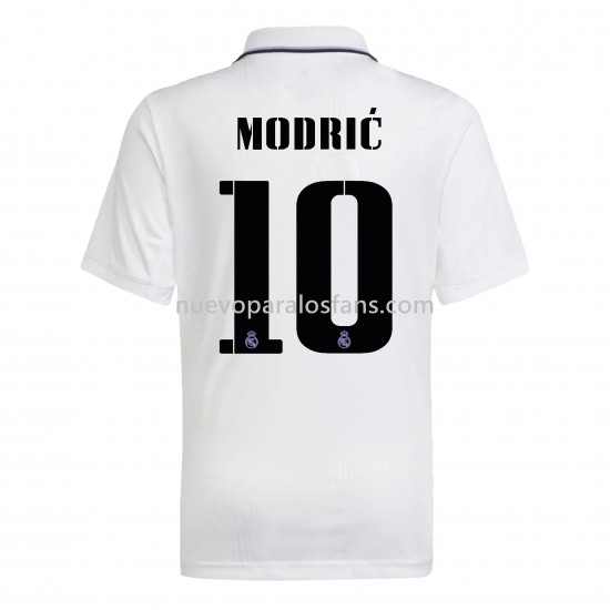 Camiseta de Fútbol Real Madrid Modrić 10 Casa 2022-2023 Manga Corta