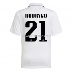Camiseta de Fútbol Real Madrid Rodrygo 21 Casa 2022-2023 Manga Corta