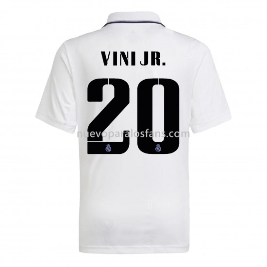 Camiseta de Fútbol Real Madrid Vini Jr. 20 Casa 2022-2023 Manga Corta
