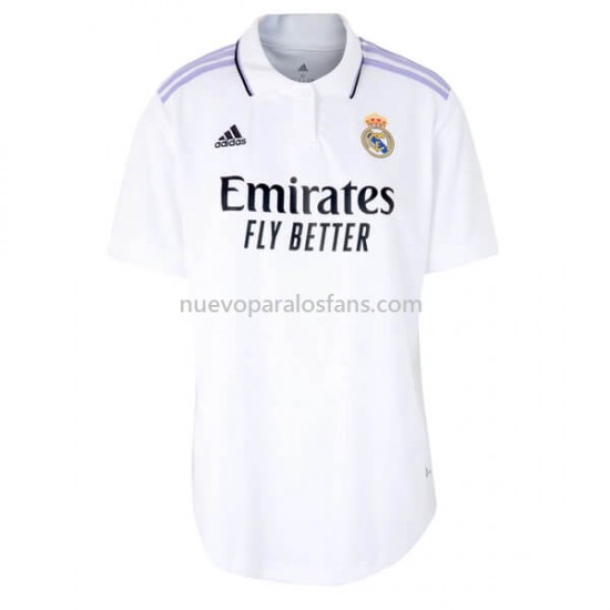 Camiseta de Fútbol Real Madrid Mujer Casa 2022-2023 Manga Corta
