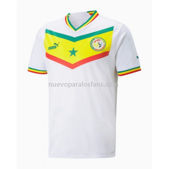 Camiseta de Fútbol Senegal Casa Copa Mundial 2022 Manga Corta